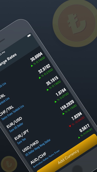 Lira- Live Exchange Rates Screenshot