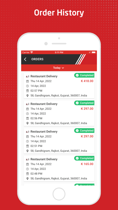 GoFood (PNG) Customer Screenshot