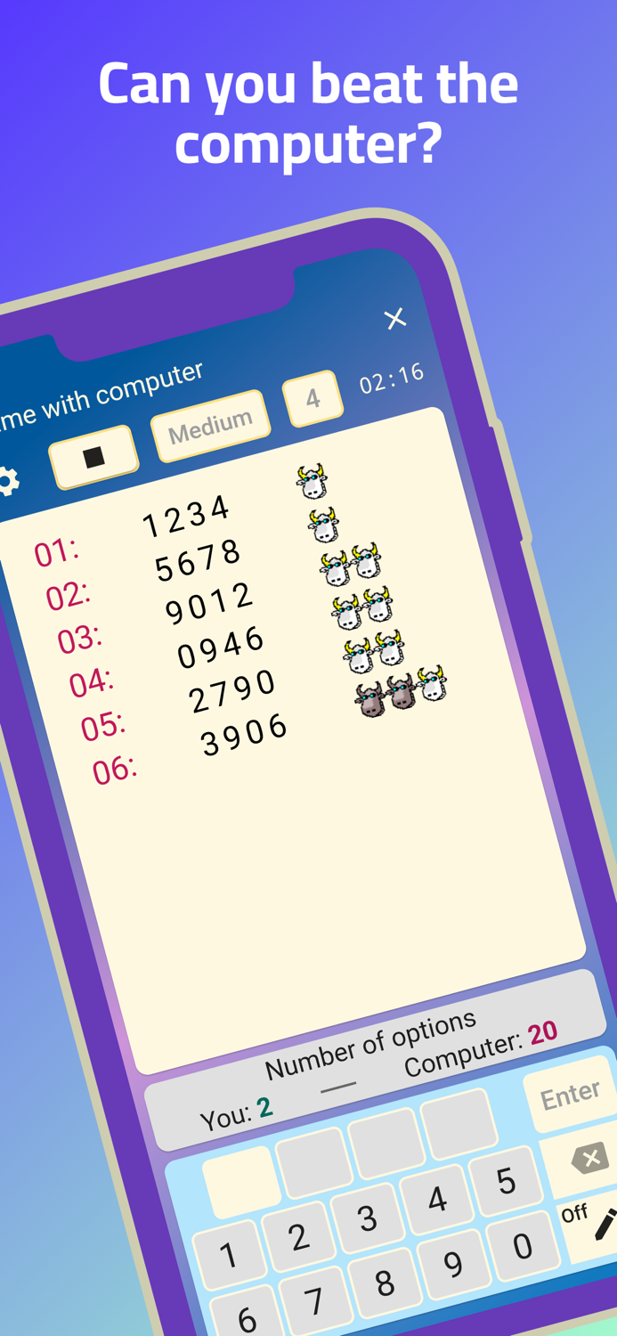 Bulls and Cows - Mastermind