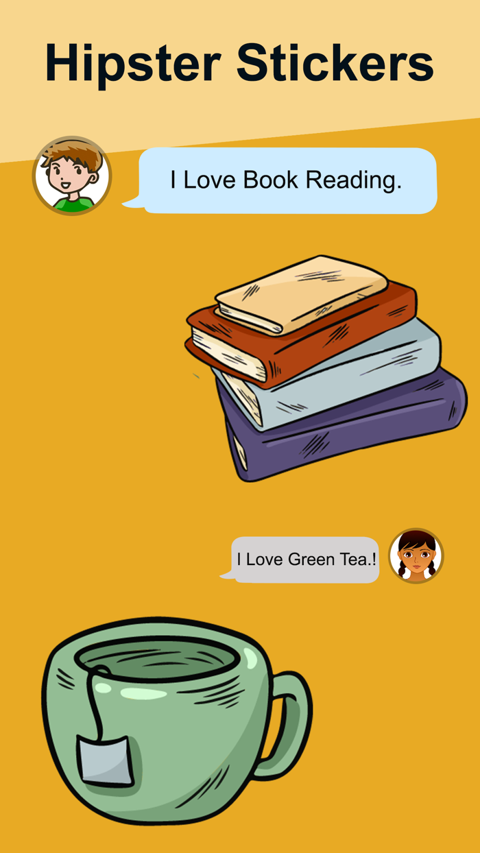 Hipster Stickers for iMessage