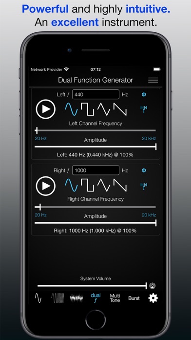 Audio Function Generator PRO Screenshot