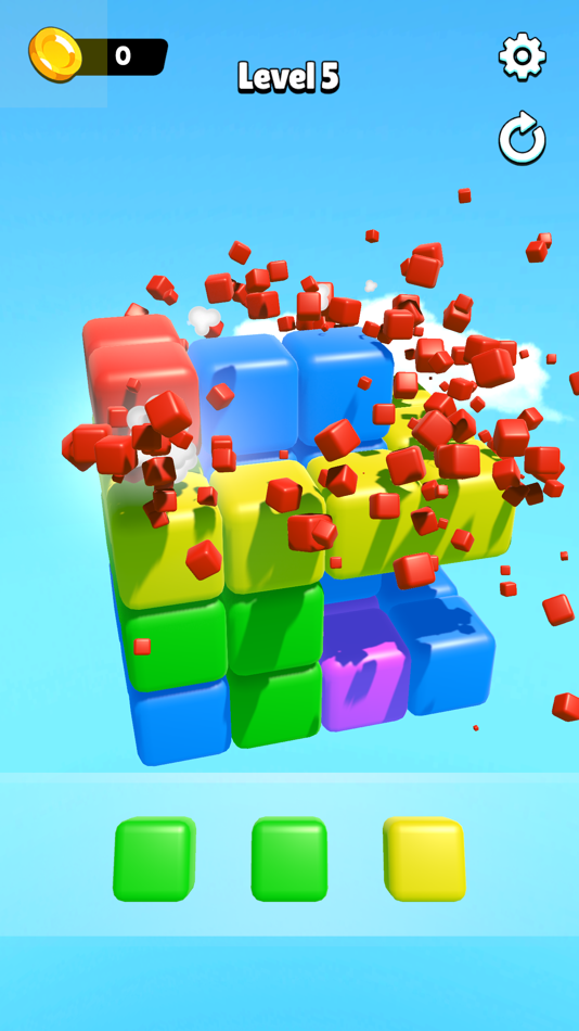 #2. Drop Cubes (iOS) Podle: ZiNKY OYUN YAZILIM ANONiM SiRKETi