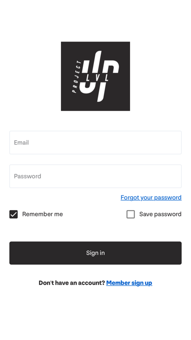 Project LVLUP Screenshot