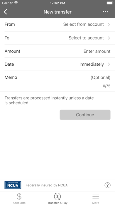 LES Federal Credit Union Screenshot