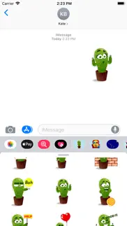 cactus stickers - funny emoji iphone screenshot 3