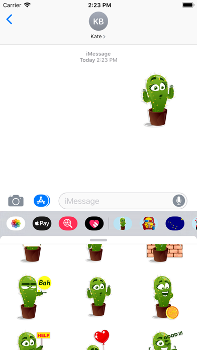 Screenshot #3 pour Cactus stickers - Funny emoji