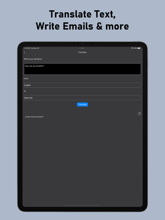 AI Tools, AI Writing Assistant iPad screenshot 7 - Productivity app