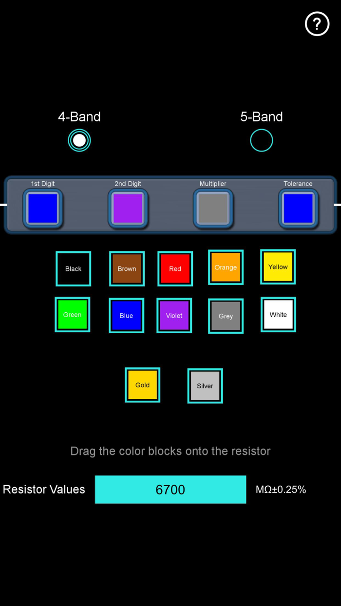 Resistor Color Band Calc