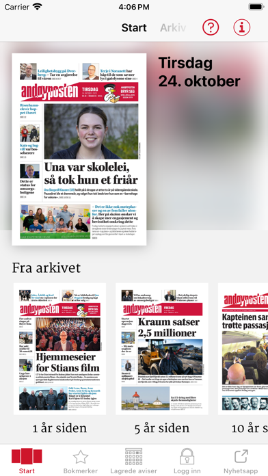 Andøyposten eAvis Screenshot