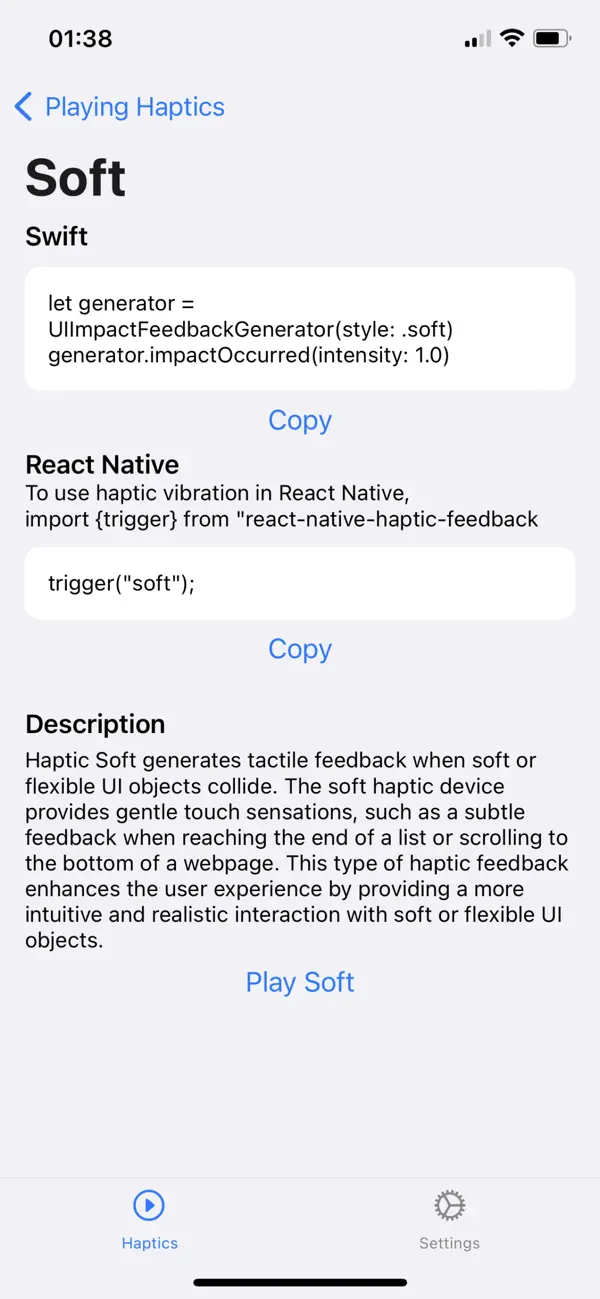#3. Playing Haptics (iOS) 게시자: Maxim Svitavsky