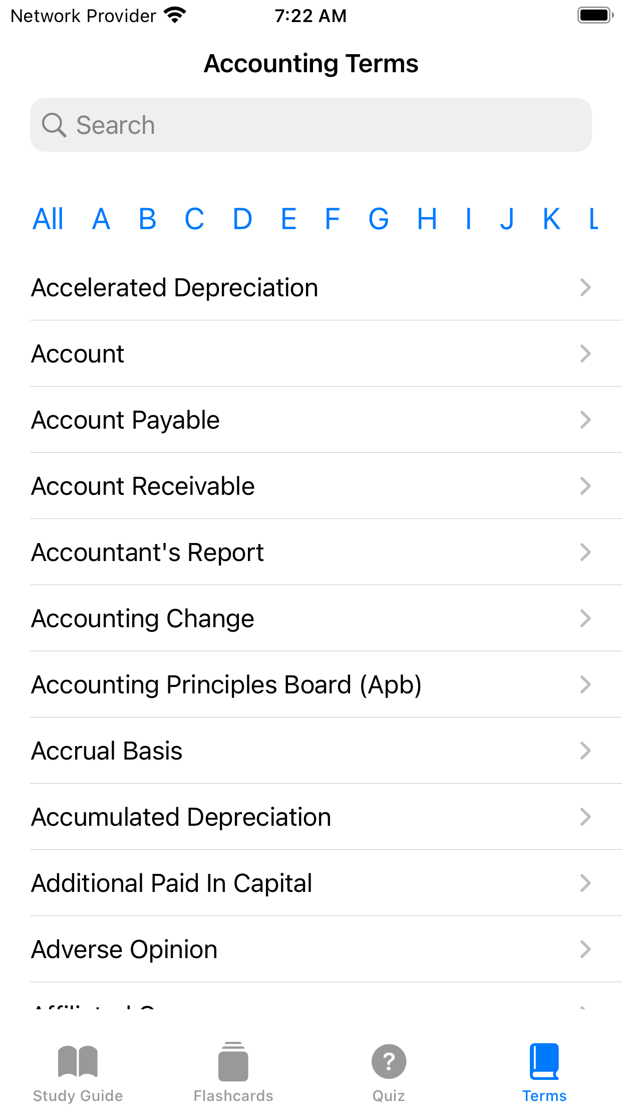 Accounting Flashcard & Terms