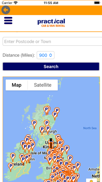 Practical Car & Van Rental UK Screenshot