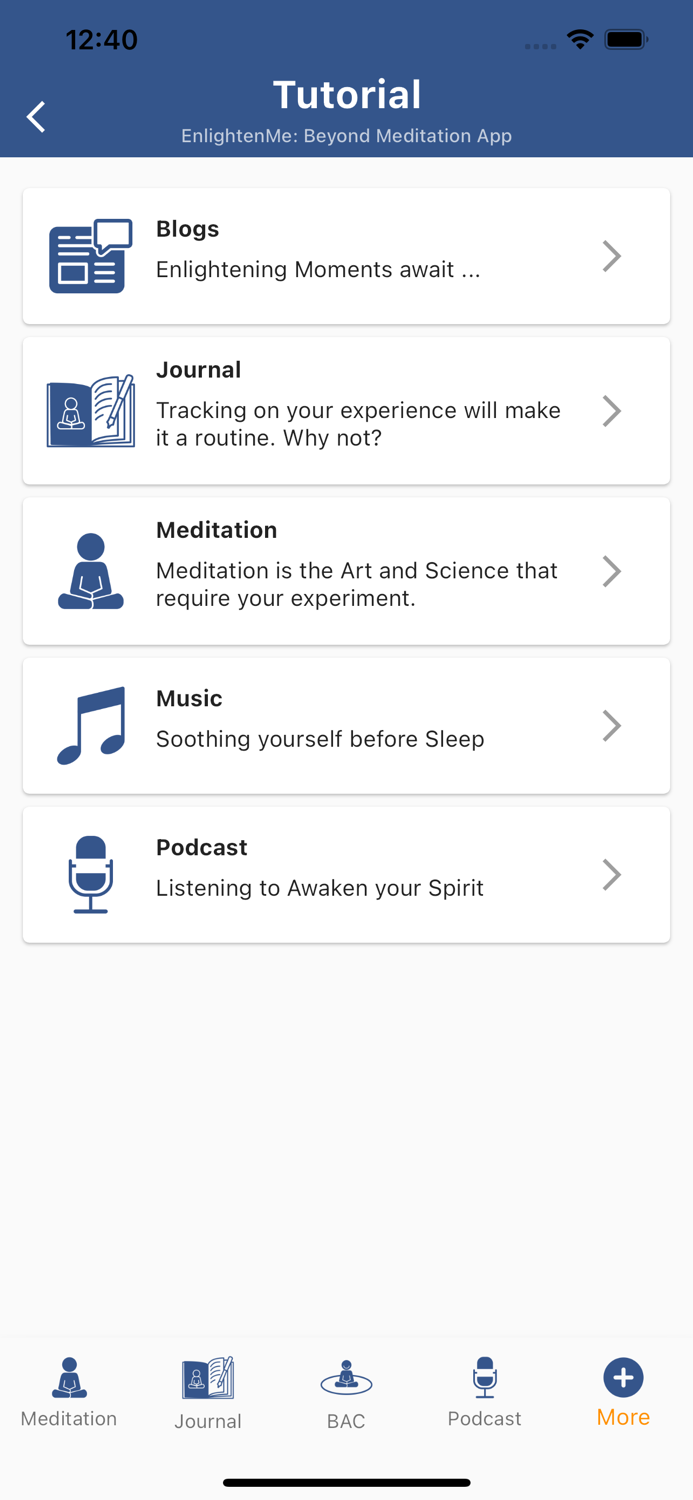 EnlightenMe - Meditation App