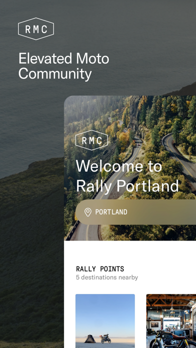 Rally Moto Club App Screenshot