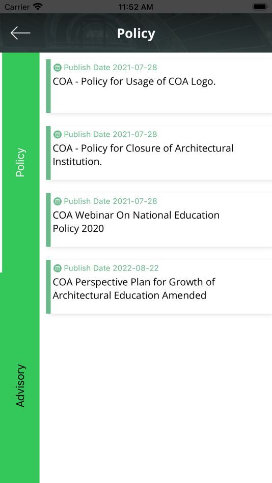 #6. Council Of Architecture (iOS) Podle: Council Of Architecture
