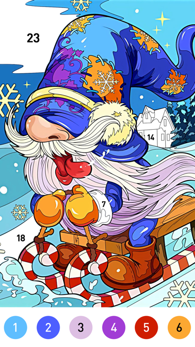 Christmas Winter Coloring Book screenshot 2