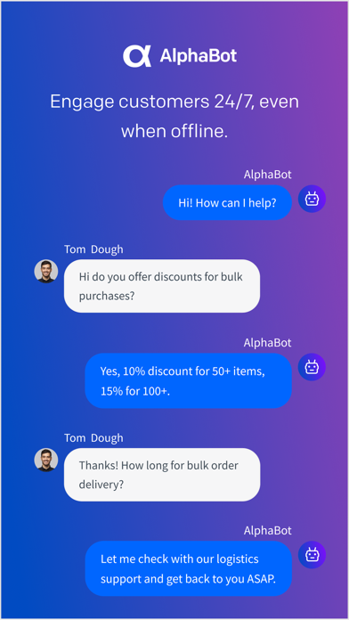 AlphaBot: AI & Human Expertise Screenshot