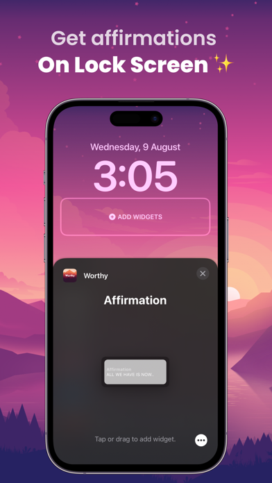 Worthy: Positive Affirmation Screenshot