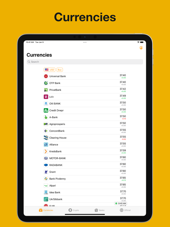 Screenshot #5 pour Rates: Money, Crypto, Widgets