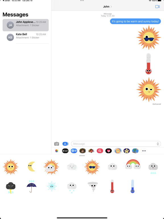 Screenshot #5 pour Wacky Weather Sticker Pack