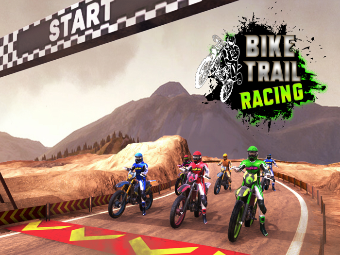 Dirt Trial Bike Racing