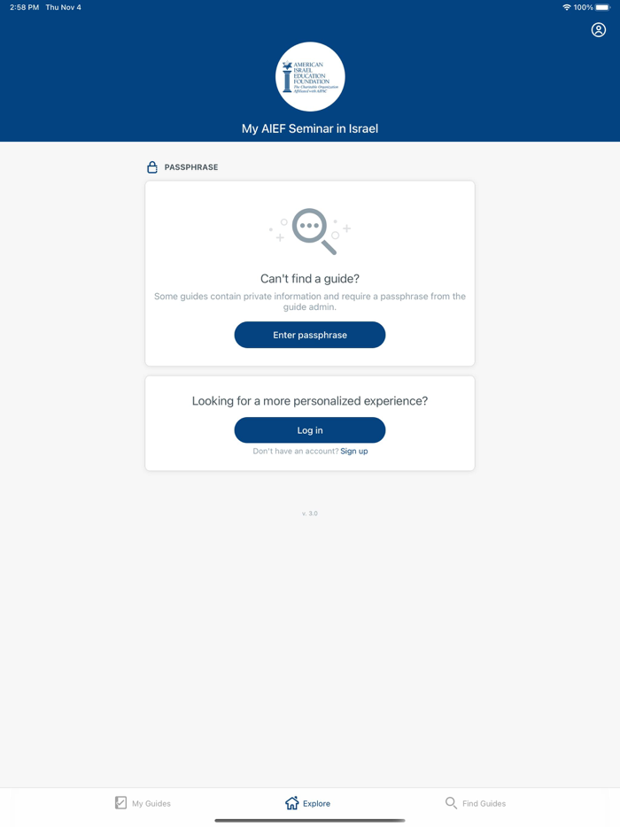 My AIEF Seminar in Israel