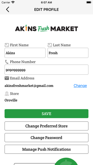 Akins Fresh Market Screenshot