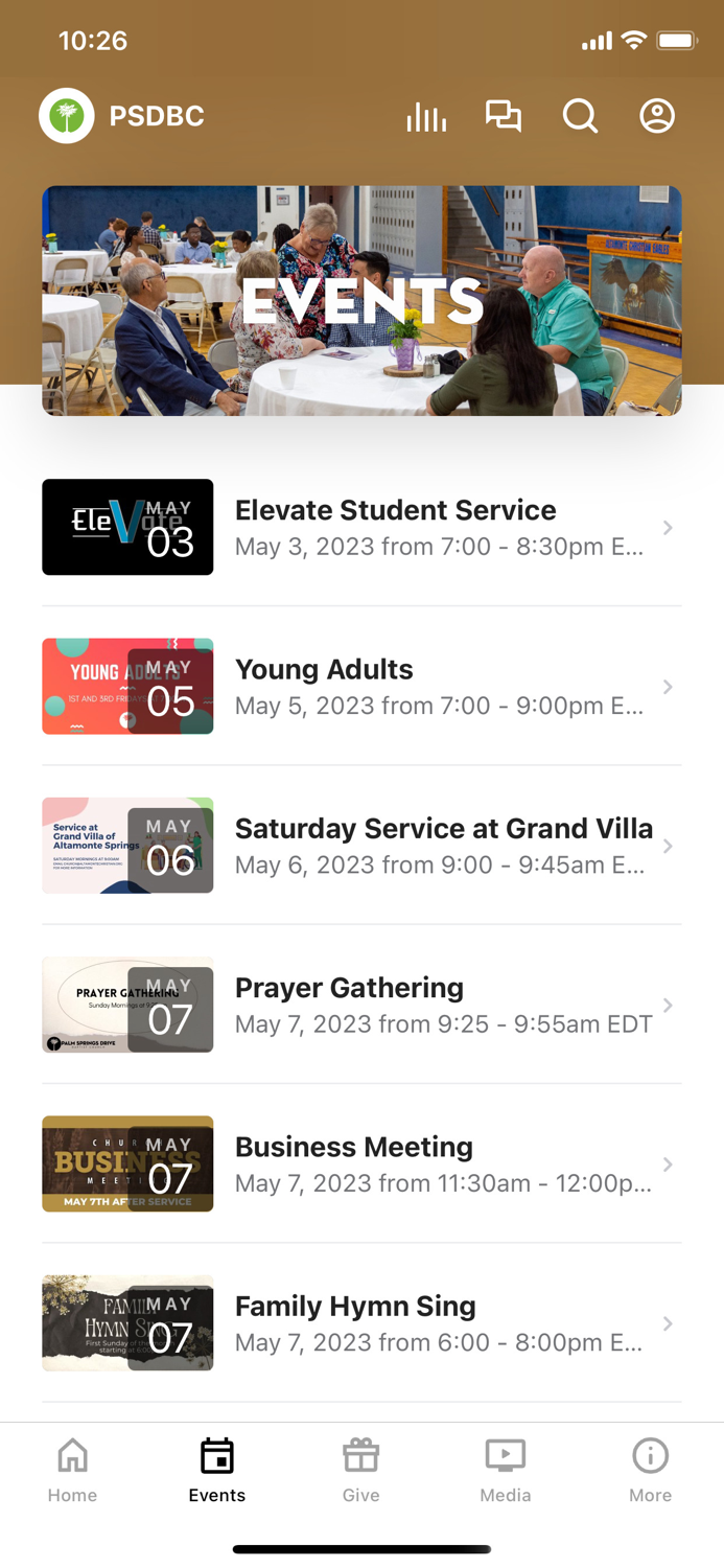 Palm Springs Dr Baptist Church