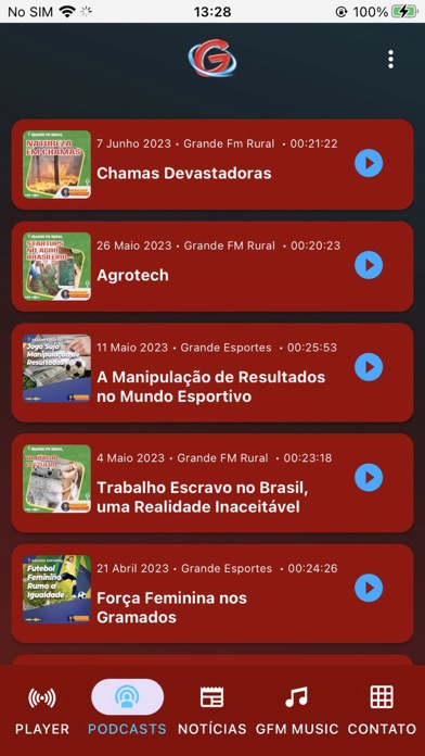 Grande FM 92,1 Dourados - MS Screenshot