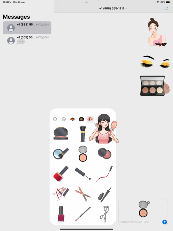 Screenshot #5 pour Beauty Lipstick Stickers