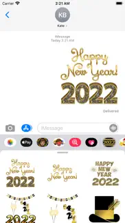 2022 happy new year stickers iphone screenshot 1