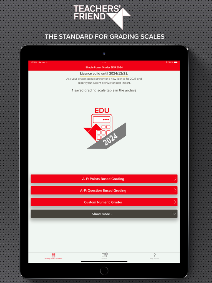 Notenschlüsselrechner EDU 2024