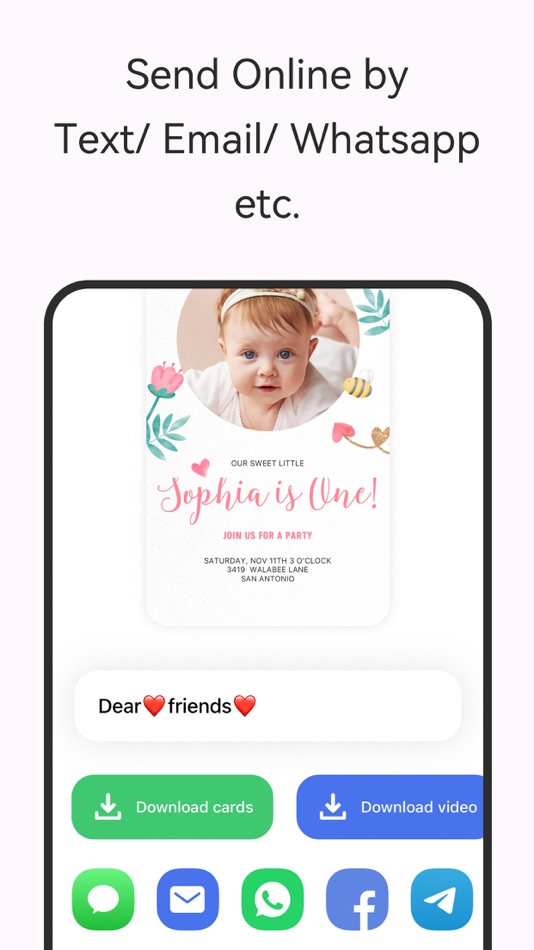 #3. Invitation Maker Greeting Card (iOS) 由: Hangzhou Lemi Network Technology Co., Ltd