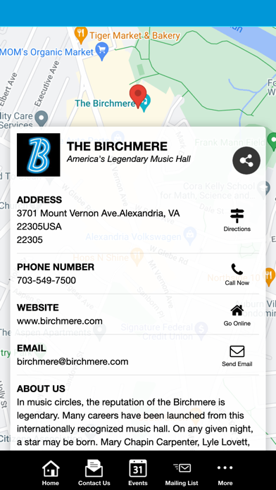 The Birchmere Screenshot