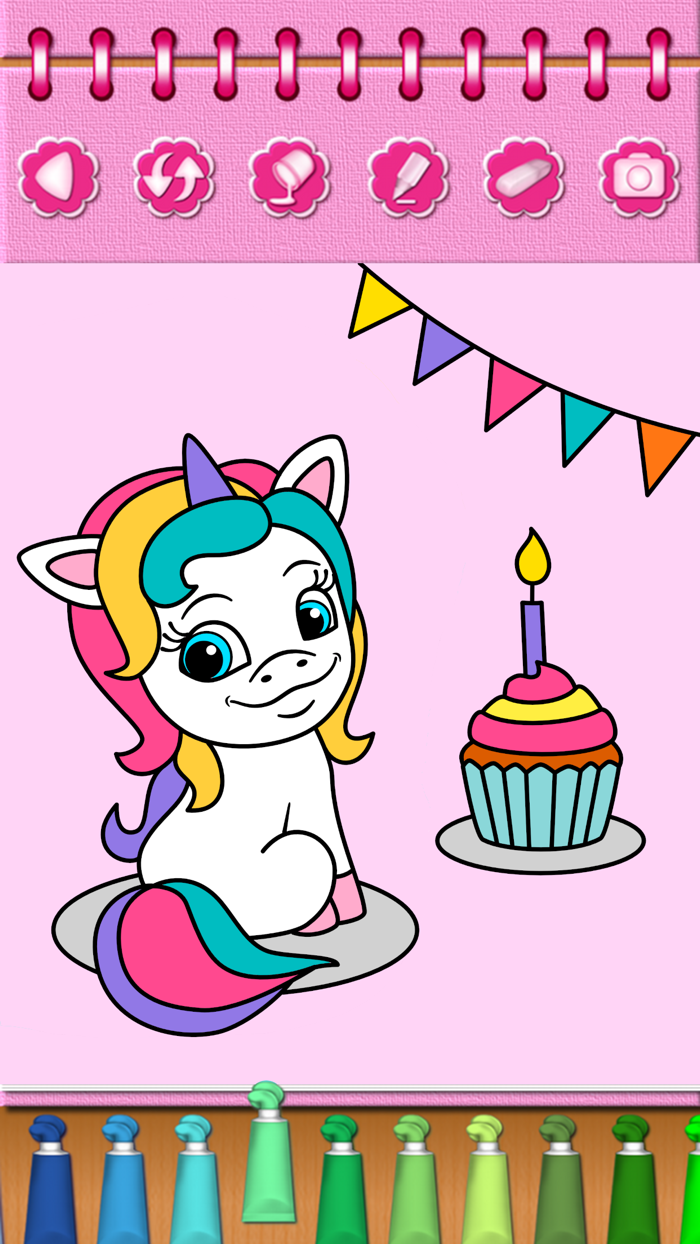 Pony Unicorn Coloring Book