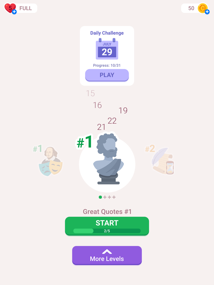 Cryptogram Word Brain Puzzle