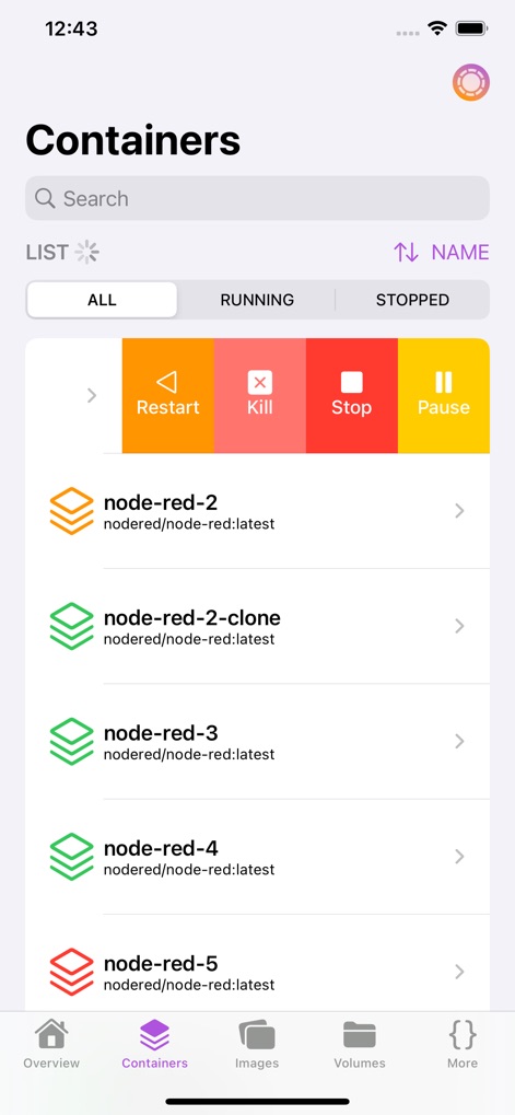 Container Manager - Developer Tools App | MWM
