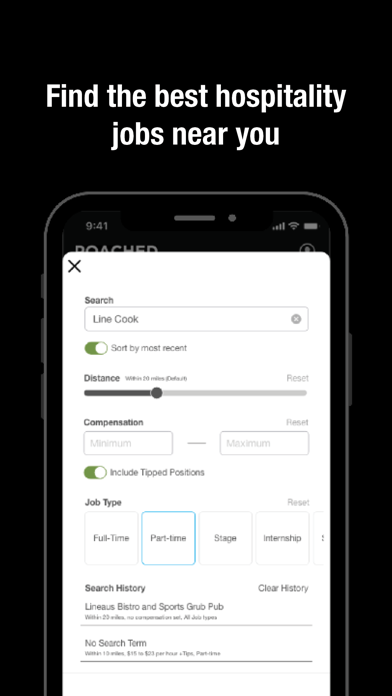 Poached Jobs Screenshot