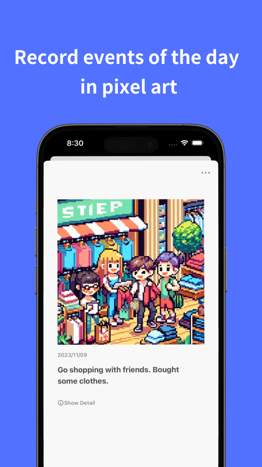 #2. Pixel Diary - Pixel Art Life (iOS) 来自: RYOSUKE HIRAMATSU