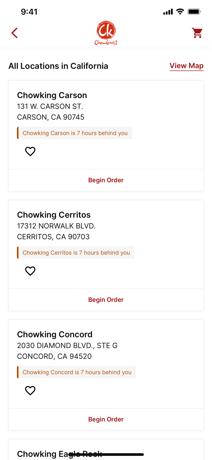 Chowking Ordering