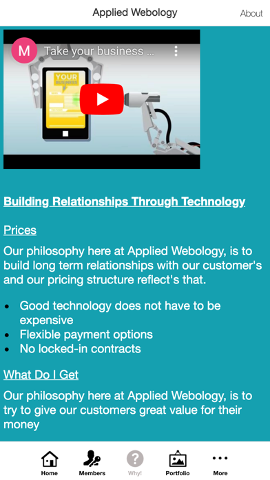 Applied Webology CRM App Screenshot