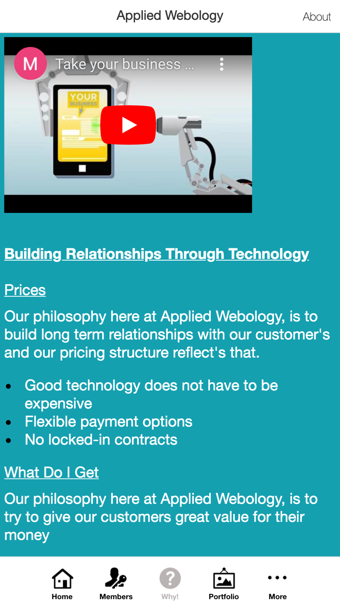 Applied Webology CRM App
