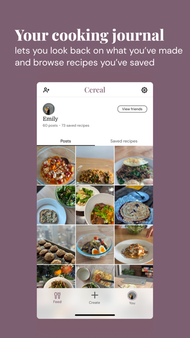 Cereal: Home-cooked social Screenshot