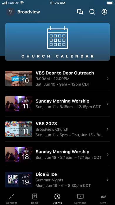 Broadview Baptist Church Screenshot