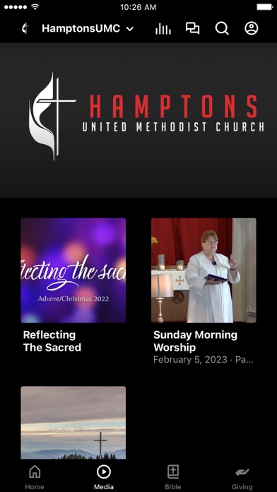 Hamptons UMC app screenshot 2