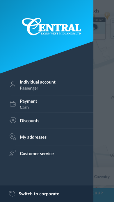 Central Taxis (West Midlands) Screenshot