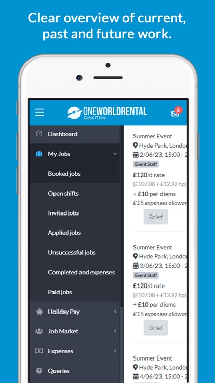 OneWorldRental Staff App