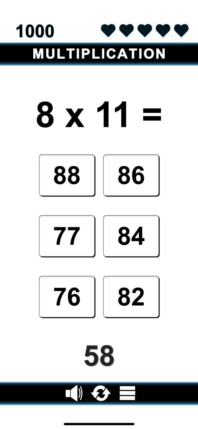 Simple Math Cards