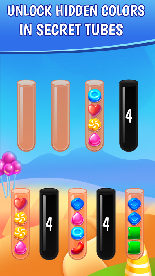 #1. Secret Tube Color Sort Puzzle (iOS) By: Stefan Ciprian Ciobotaru