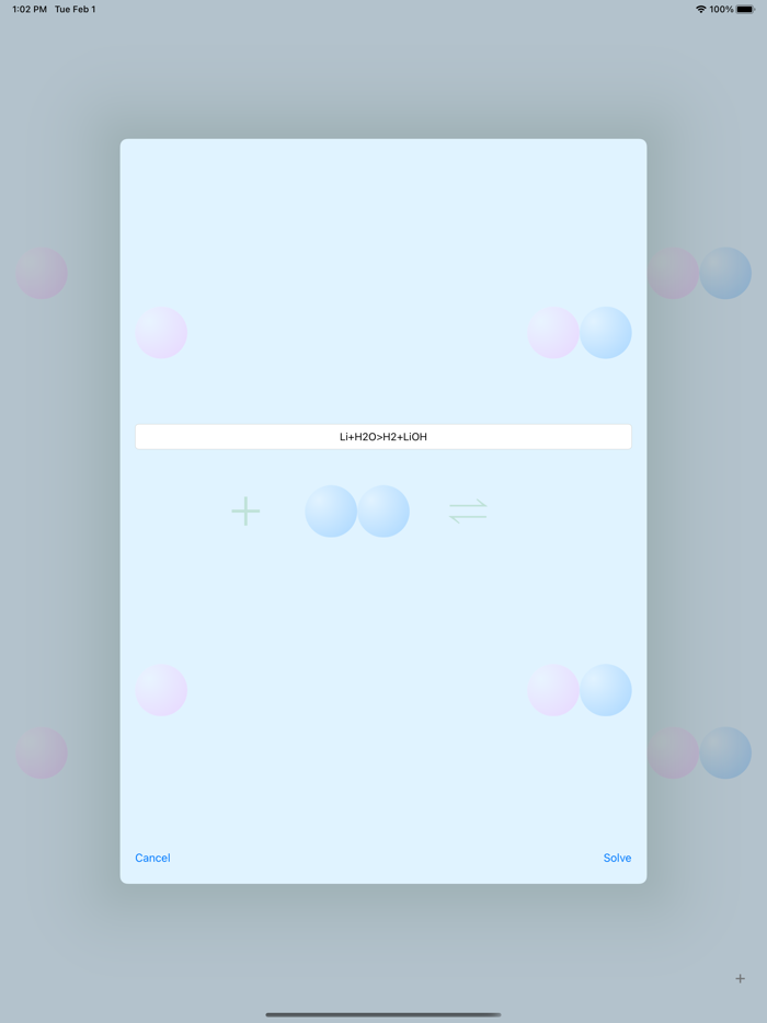 Interactive Equation Balancer